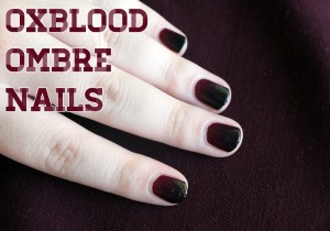Oxblood & Black Ombré Nail Art Tutorial | Video